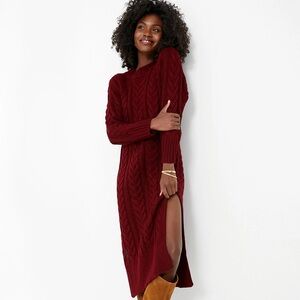 Tuckernuck Maroon Maddox Sweater Dress